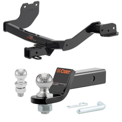 2022-2025 Hyundai Santa Cruz All CURT Class 3 Trailer Hitch, 2" Receiver + 2" Ball + 1-7/8" Ball Kit