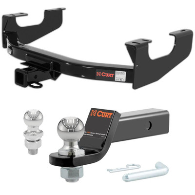 2008-2016 Ford F-450 Super Duty Excluding Cab & Chassis CURT Class 4 Hitch, 2" Receiver + 2" Ball + 1-7/8" Ball Kit