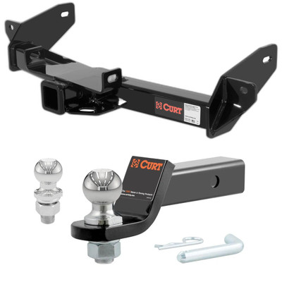 2006-2008 Lincoln Mark LT All CURT Class 4 Trailer Hitch, 2" Receiver + 2" Ball + 1-7/8" Ball Kit