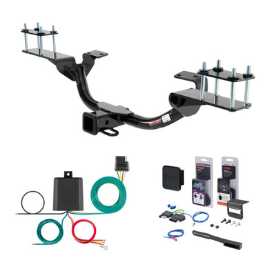 2008 - 2013 Mercedes-Benz GL550 Curt 2" Class 3 Trailer Tow Hitch + 5-Flat Wiring Kit Tow Boat/Utility Trailer with Surge Brakes 13102