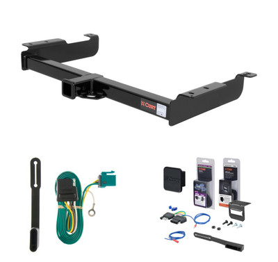 1996 - 2003 GMC Savana 3500 Excluding cutaway models Curt 2" Class 3 Trailer Tow Hitch + 5-Flat Wiring Kit Tow Boat/Utility Trailer with Surge Brakes 13040