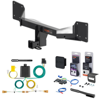 13 - 17 Audi Q5 Curt 2" Class 3 Trailer Tow Hitch + 5-Flat Wiring Kit Tow Boat/Utility Trailer with Surge Brakes 13499