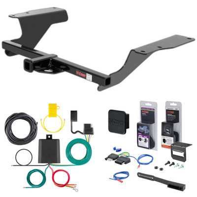 04 - 05 Acura TSX Sedan Curt 1-1/4" Class 1 Trailer Tow Hitch + 5-Flat Wiring Kit Tow Boat/Utility Trailer with Surge Brakes 11455