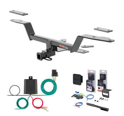 2018 - 2022 Audi S5 Coupe Curt 1-1/4" Class 1 Trailer Tow Hitch + 5-Flat Wiring Kit Tow Boat/Utility Trailer with Surge Brakes 11448