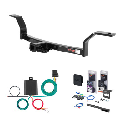 1997 - 2000 Acura EL Curt 1-1/4" Class 1 Trailer Tow Hitch + 5-Flat Wiring Kit Tow Boat/Utility Trailer with Surge Brakes 11207