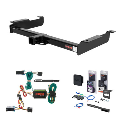 1996 - 1999 GMC Savana 3500 Excluding cutaway models Curt 2" Class 4 Trailer Tow Hitch + 5-Flat Wiring Kit Tow Boat/Utility Trailer with Surge Brakes 14090