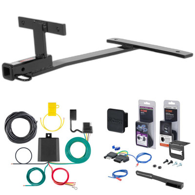 06 - 07 BMW 525xi Curt 1-1/4" Class 1 Trailer Tow Hitch + 5-Flat Wiring Kit Tow Boat/Utility Trailer with Surge Brakes 11498