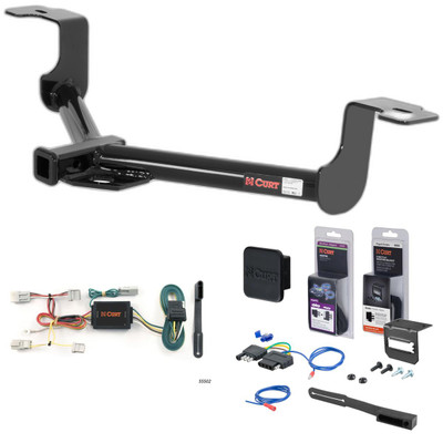 08 - 10 Honda Accord Sedan Curt 1-1/4" Class 1 Trailer Tow Hitch + 5-Flat Wiring Kit Tow Boat/Utility Trailer with Surge Brakes 11496