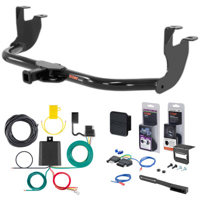 2019 Volkswagen Beetle Hatchback, excluding diesel Curt 1-1/4" Class 1 Trailer Tow Hitch + 5-Flat Wiring Kit Tow Boat/Utility Trailer with Surge Brakes 11354