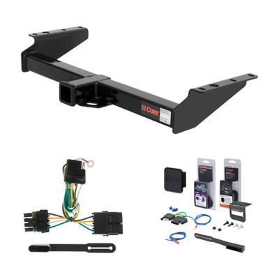 1992 - 1994 GMC Jimmy Full size Curt 2" Class 3 Trailer Tow Hitch + 5-Flat Wiring Kit Tow Boat/Utility Trailer with Surge Brakes 13029