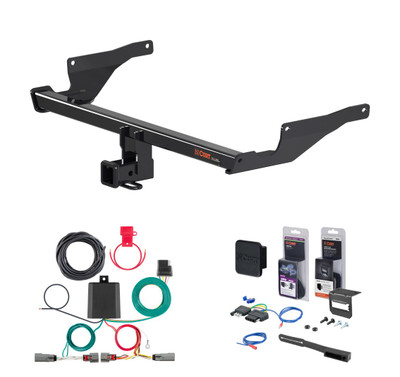 2022 - 2023 Mazda CX-5 Excluding diesel Curt 2" Class 3 Trailer Tow Hitch + 5-Flat Wiring Kit Tow Boat/Utility Trailer with Surge Brakes 13315