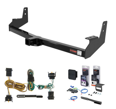 1997 - 2002 Ford Expedition Curt 2" Class 3 Trailer Tow Hitch + 5-Flat Wiring Kit Tow Boat/Utility Trailer with Surge Brakes 13049