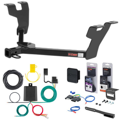 05 - 07 Subaru Legacy Wagon Curt 1-1/4" Class 2 Trailer Tow Hitch + 5-Flat Wiring Kit Tow Boat/Utility Trailer with Surge Brakes 12284