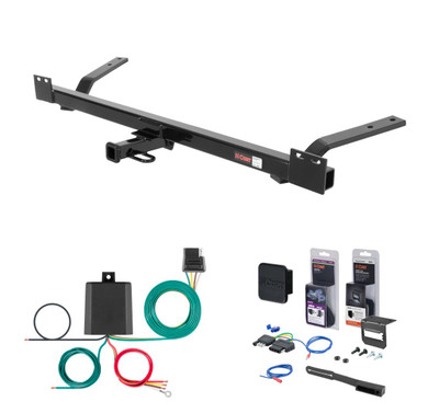 1977 - 1990 Chevrolet Caprice Wagon Curt 1-1/4" Class 2 Trailer Tow Hitch + 5-Flat Wiring Kit Tow Boat/Utility Trailer with Surge Brakes 12041