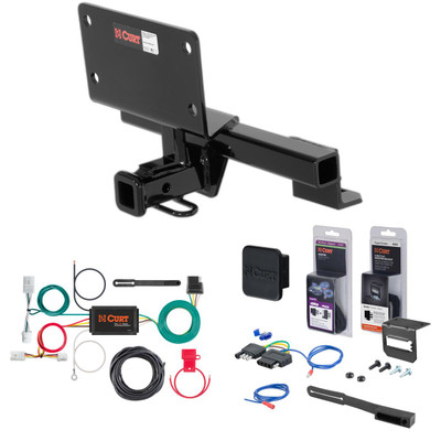 11 - 12 Infiniti G25 Curt 1-1/4" Class 1 Trailer Tow Hitch + 5-Flat Wiring Kit Tow Boat/Utility Trailer with Surge Brakes 11499