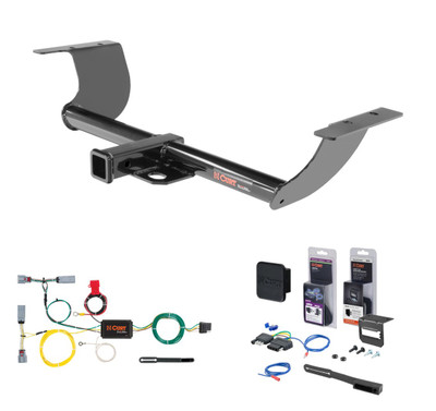 2011 - 2023 Chrysler 300 Curt 2" Class 3 Trailer Tow Hitch + 5-Flat Wiring Kit Tow Boat/Utility Trailer with Surge Brakes 13236