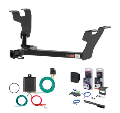 2005 - 2009 Subaru Legacy Sedan Curt 1-1/4" Class 2 Trailer Tow Hitch + 5-Flat Wiring Kit Tow Boat/Utility Trailer with Surge Brakes 12284