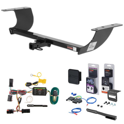 12 - 14 Chrysler 300S Curt 1-1/4" Class 2 Trailer Tow Hitch + 5-Flat Wiring Kit Tow Boat/Utility Trailer with Surge Brakes 12064