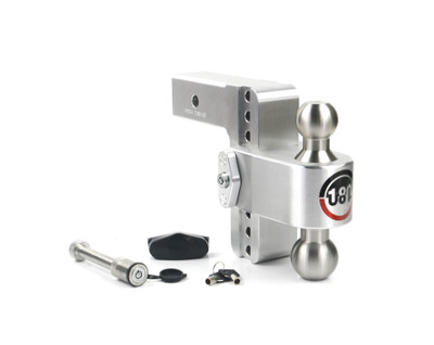 Weigh Safe 180 Hitch - Drop Hitch w/SS Combo Ball -  6" Drop for 2.5" Shank w/Hitch Pin LTB6-2.5-KA