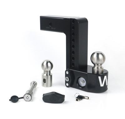 Weigh Safe Black Weigh Safe Drop Hitch - 8" Drop for 2.5" Shank w/Hitch Pin Lock WS8-2.5-KA-CER-BLA
