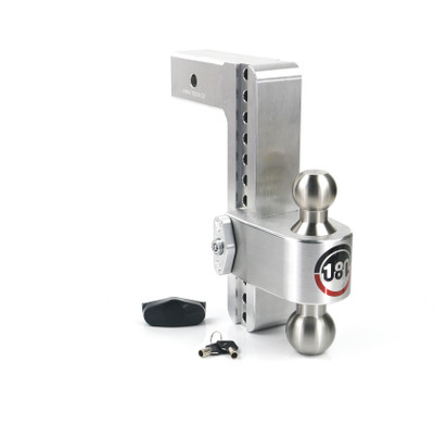 Weigh Safe 180 Hitch - Drop Hitch w/SS Combo Ball -  10" Drop for 2.5" Shank LTB10-2.5