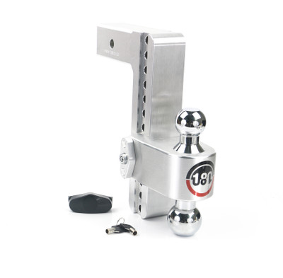 Weigh Safe 180 Hitch - Drop Hitch w/Chrome Steel Combo Ball - 10" Drop for 2.5" Shank CTB10-2.5