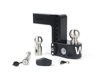 Weigh Safe Black Weigh Safe Drop Hitch - 6" Drop for 2.5" Shank w/Hitch Pin Lock WS6-2.5-KA-CER-BLA
