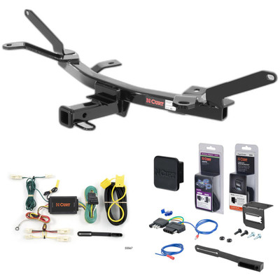 06 - 08 Mazda 6 Sedan Curt 1-1/4" Class 1 Trailer Tow Hitch + 5-Flat Wiring Kit Tow Boat/Utility Trailer with Surge Brakes 11329