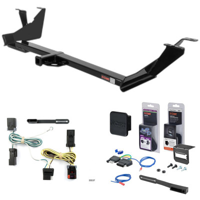 04 - 07 Chrysler Town & Country With Stow 'n Go Curt 1-1/4" Class 2 Trailer Tow Hitch + 5-Flat Wiring Kit Tow Boat/Utility Trailer with Surge Brakes 12289