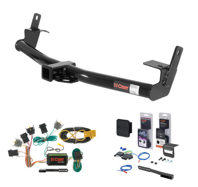 1997 - 2001 Mercury Mountaineer Curt 2" Class 3 Trailer Tow Hitch + 5-Flat Wiring Kit Tow Boat/Utility Trailer with Surge Brakes 13540