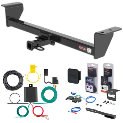 11 - 13 Scion tC Curt 1-1/4" Class 1 Trailer Tow Hitch + 5-Flat Wiring Kit Tow Boat/Utility Trailer with Surge Brakes 11087