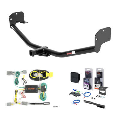 2010 Ford Mustang Coupe Curt 1-1/4" Class 1 Trailer Tow Hitch + 5-Flat Wiring Kit Tow Boat/Utility Trailer with Surge Brakes 11048