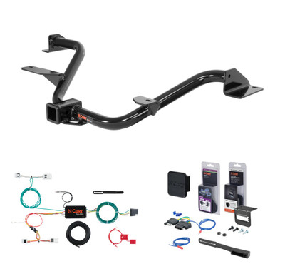 2015 - 2018 Chevrolet City Express Curt 2" Class 3 Trailer Tow Hitch + 5-Flat Wiring Kit Tow Boat/Utility Trailer with Surge Brakes 13165
