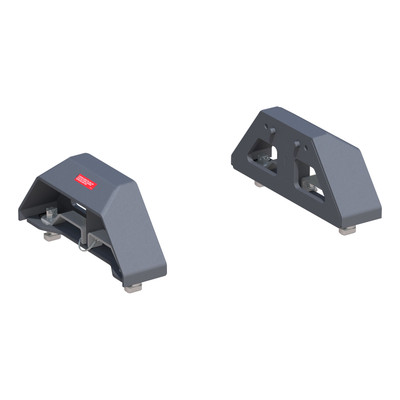 CURT Puck 5th Wheel Legs, Select Silverado, Sierra HD, 8' Bed, 30K, Teridium Grey Fifth Wheel Trailer Hitch Mount Leg