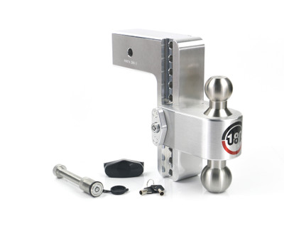 Weigh Safe 180 Hitch - Drop Hitch w/SS Combo Ball -  8" Drop for 3" Shank w/Hitch Pin LTB8-3-KA