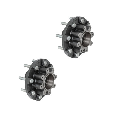Lippert (2-Pack) 16K lbs Threaded Trailer Idler Hub - 16,000- 8 on 275 mm, 17-1/2" Wheels, M22 Studs - Heavy-Duty Trailer Component LIPKIT1A0CF