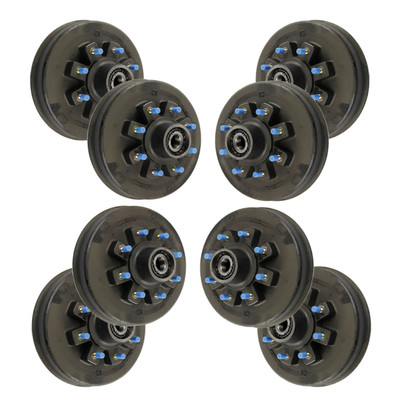 Lippert (8-Pack) 16K lbs Threaded Brake Hub  8 on 275 mm, 17-1/2" Wheels, M22 Studs, Oil - Heavy-Duty Trailer Component LIPKIT66J4A