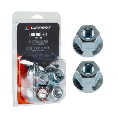 Lippert (2-Pack) 2200 lbs Idler Hub Assembly, 5 on 4.5"; 5.5" Hub Flange - 2,200 (Fully Assembled) - Heavy-Duty Trailer Component LIPKIT61799
