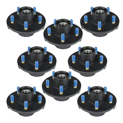 Lippert (8-Pack) 2200 lbs Idler Hub Assembly, 5 on 4.5"; 6.5" Hub Flange - 2,200 (Fully Assembled) - Heavy-Duty Trailer Component LIPKITE31C6