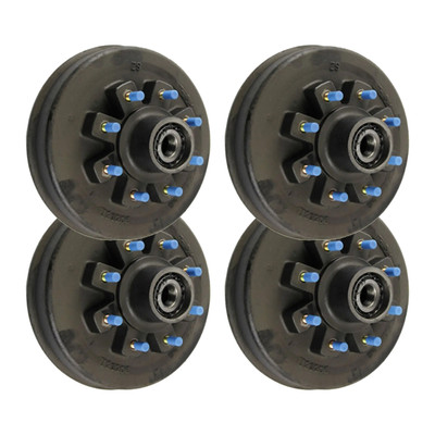 Lippert (4-Pack) 8K lbs Threaded Hybrid Hub - 8,000- 8 on 6-1/2", 17-1/2" Wheels, 5/8" Studs, Grease - Heavy-Duty Trailer Component LIPKIT6AG55