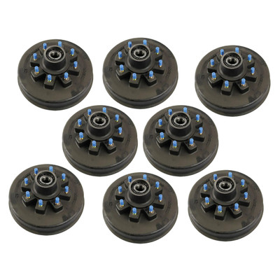 Lippert (8-Pack) 8K lbs Brake Drum Hub Assembly for 8,000- Hybrid Axle - 8 on 6.5", 5/8" Stud - Heavy-Duty Trailer Component LIPKITA86C3