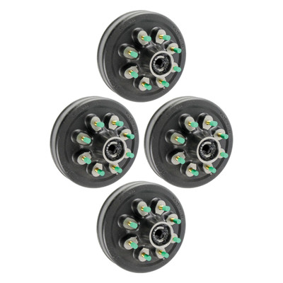 Lippert (4-Pack) 8K lbs Thread Hybrid Hub - 8,000- 8 on 6-1/2", 16-17-1/2" Wheels, 9/16" Studs, Grease - Heavy-Duty Trailer Component LIPKITIDFC1