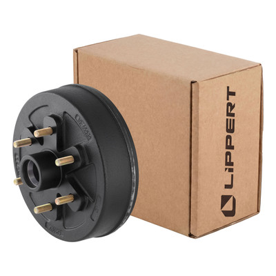 Lippert 10" Trailer Brake Hub Assembly - 4,400-lb. 6 on 5-1/2", 1/2" Studs 2024029078