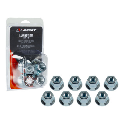 Lippert CURT 2024039634 Hex Flange Wheel Nut - 5/8"-18 (Retail Packaging) 2024039634