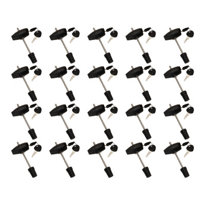 BULLDOG (20-Pack) Trailer Coupler Lock, Adjustable, 360 Degree Head
