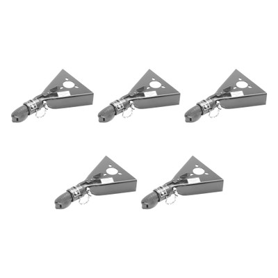 BULLDOG (5-Pack) Collar-Lok A-Frame Coupler, 2 Inch Diameter, Low-Profile Latch, 5,000 lbs. Capacity, Gray
