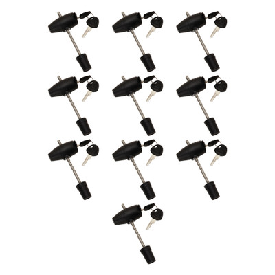 BULLDOG (10-Pack) Trailer Coupler Lock, Adjustable, 360 Degree Head