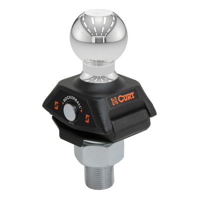 CURT RockerBall 2-5/16" Cushion Hitch Ball (1-1/4" Shank, 12,000 lbs, Packaged) Trailer Hitch Ball