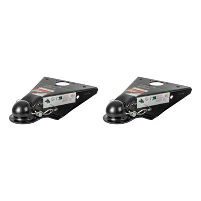CURT (2-Pack) QuickPin No-Latch 2-5/16" A-Frame Trailer Coupler, 14,000 lbs