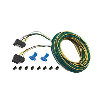 Wesbar Wiring Connector, 4-Way Flat Trailer End, 25 ft. Length Wire WB707103